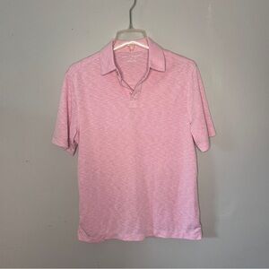 Age of Wisdom Men’s Pink Heather Polo Shirt Short‎ Sleeve Modal Size S
